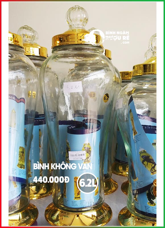 B&igrave;nh thủy tinh ng&acirc;m rượu s&acirc;m 6L2