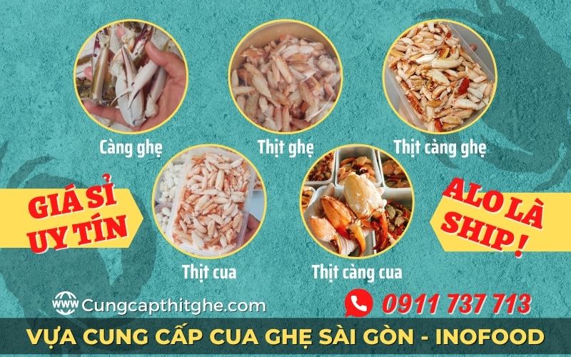 Cung cấp thịt ghẹ tại tphcm - Thịt càng ghẹ Phan Thiết, Phú Quốc giá sỉ