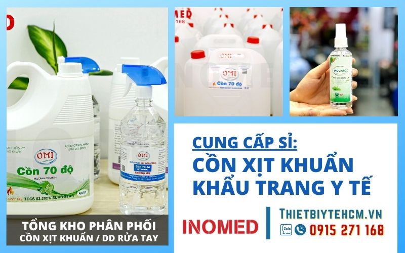 Mua sỉ dung dịch khử khuẩn tại tổng kho phân phối Inomed TP Hồ Chí Minh