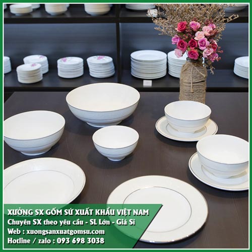 Cung cấp bát đĩa sứ cao cấp - bát đĩa sứ in logo xuất khẩu Cung cấp bát đĩa sứ cao cấp - bát đĩa sứ in logo xuất khẩu
