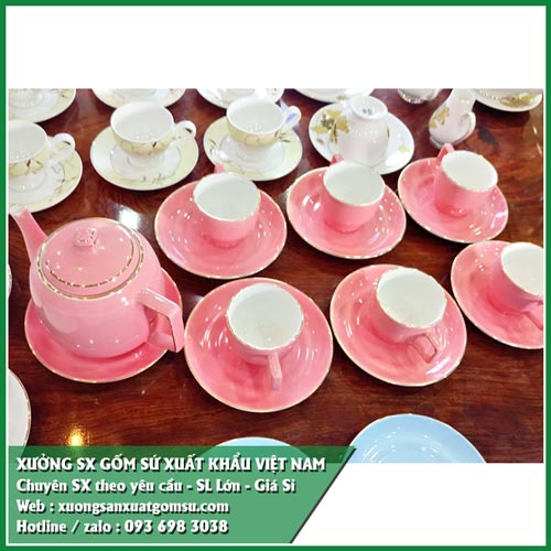 Sản xuất ấm ch&eacute;n tr&agrave; in logo cao cấp xuất khẩu ch&acirc;u &acirc;u, mỹ , nhật