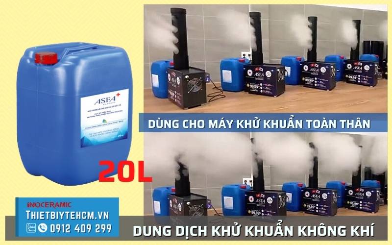 Nh&agrave; cung cấp m&aacute;y phun khử khuẩn v&agrave; nước s&aacute;t khuẩn tại Tphcm