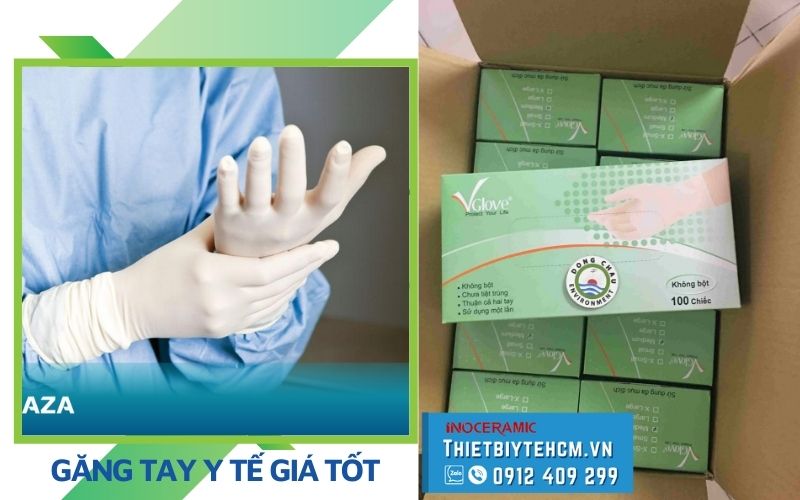 [Gi&aacute; hỗ trợ] Găng tay y tế kh&ocirc;ng bột - Sỉ găng tay cao su y tế tại Tphcm