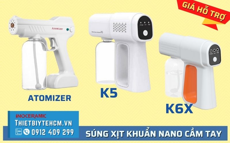 Súng phun xịt khuẩn nano Atomizer và nano K5 / K6X Súng phun xịt khuẩn nano Atomizer và nano K5 / K6X