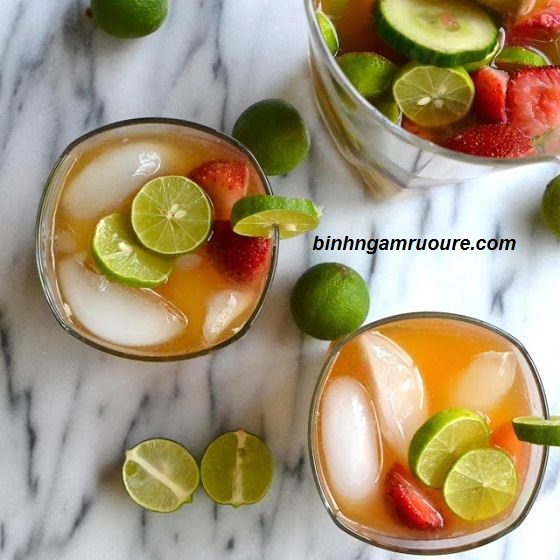 Ngâm rượu cocktail hoa quả - cách làm rượu vodka trái cây tổng hợp