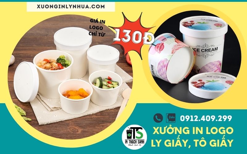Xưởng in chén giấy giá rẻ, in tô giấy nâu, ly giấy kraft - Hỗ trợ thiết kế Xưởng in chén giấy giá rẻ, in tô giấy nâu, ly giấy kraft - Hỗ trợ thiết kế
